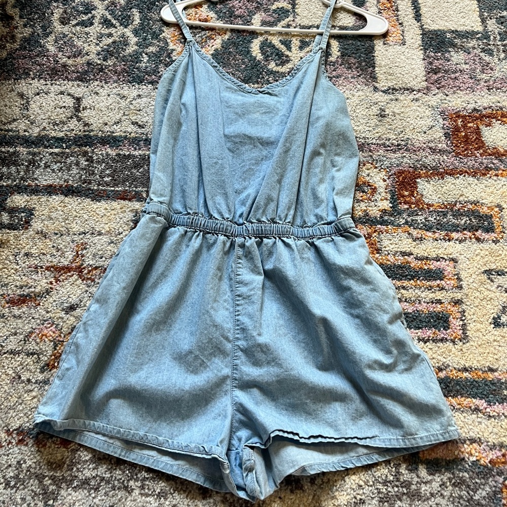 Chambray romper